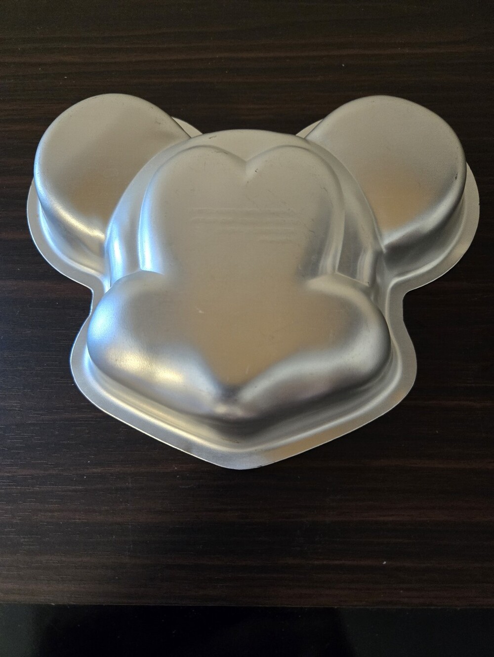 Disney Silver Mickey Mouse Shaped Cake Pan